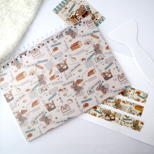 Cherish365【Cherish's Bakery Factory】A5 シール帳 + ヘラ付き