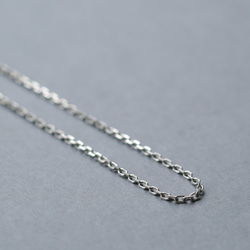 幅2mm あずき チェーン ネックレス シルバー925 メンズ ユニセックス 4枚目の画像