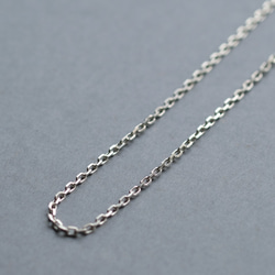 幅2mm あずき チェーン ネックレス シルバー925 メンズ ユニセックス 2枚目の画像