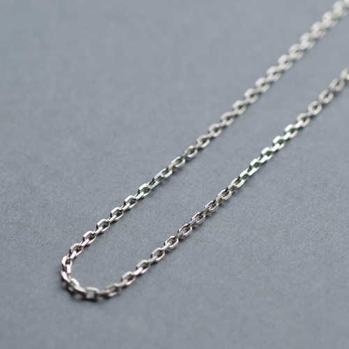 幅2mm あずき チェーン ネックレス シルバー925 メンズ ユニセックス