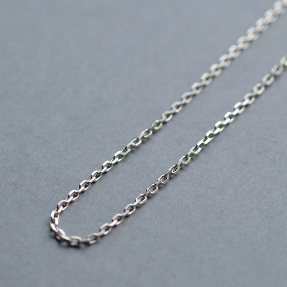 幅2mm あずき チェーン ネックレス シルバー925 メンズ ユニセックス 2枚目の画像