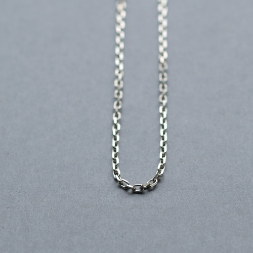 幅2mm あずき チェーン ネックレス シルバー925 メンズ ユニセックス