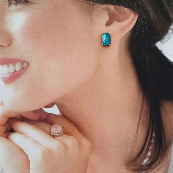【Creema限定 数量限定10点・夏のひんやりセット】アパタイトのアクセサリーセット 8枚目の画像