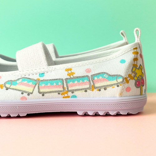 名入り・大スキ新幹線上履き／はやぶさ その他入園グッズ まほうの