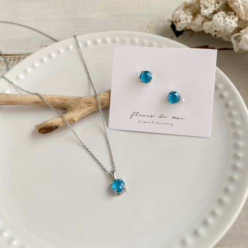 スワロフスキー ネックレス&イヤリングセット Swarovski