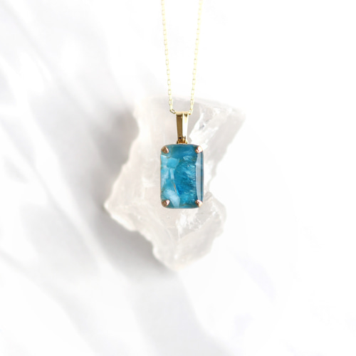 gemstone jewelry アパタイト-sky blue-のネックレス ネックレス