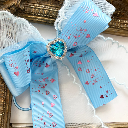 オーガンジーリボン♡ゆめかわいい♡フリルリボン