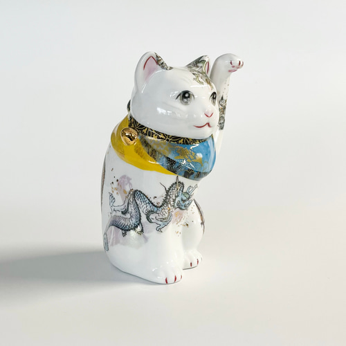 招き猫 龍 磁器製 リュウ Beckoning cat 招き猫 Obsidian 通販