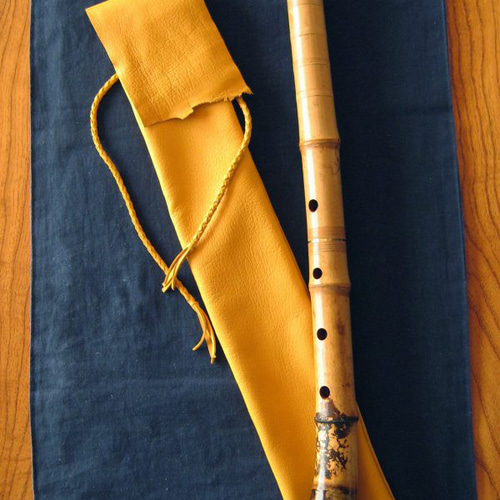 鹿革尺八ケース 【受注生産】fb0914 楽器・アクセサリ FREE BIRD／革