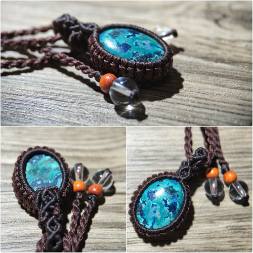 サービス品✧高品質 クリソコラ マクラメペンダント ネックレス