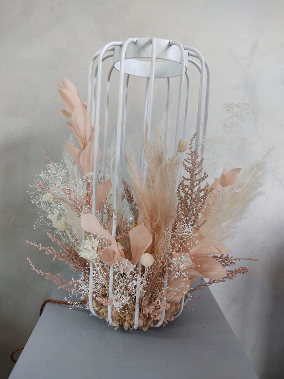 檻　ドライフラワー照明　置き型タイプ　STOCKROOM OSAKA 機材の色