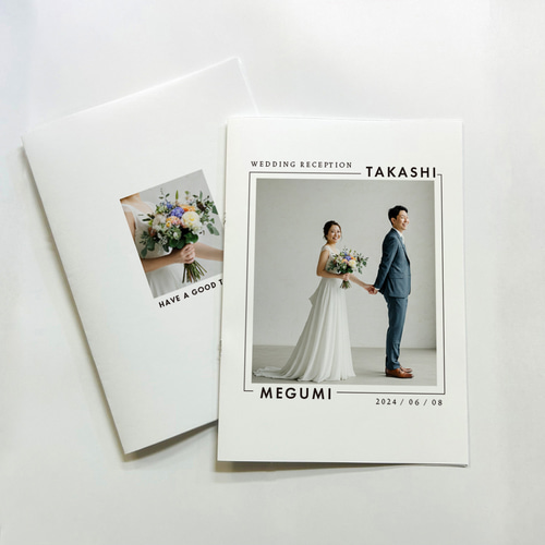 8PプロフィールブックA5サイズ No.03｜選べる内容｜席次表｜結婚式