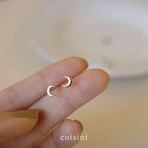ムーンピアス 月 silver925ピアス ミニピアス アクセサリー 小さめ
