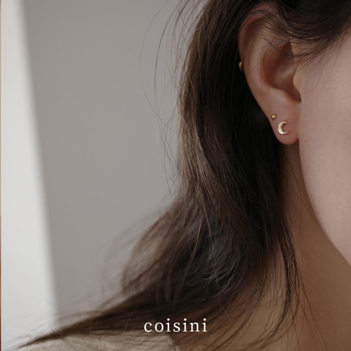 ムーンピアス 月 silver925ピアス ミニピアス アクセサリー
