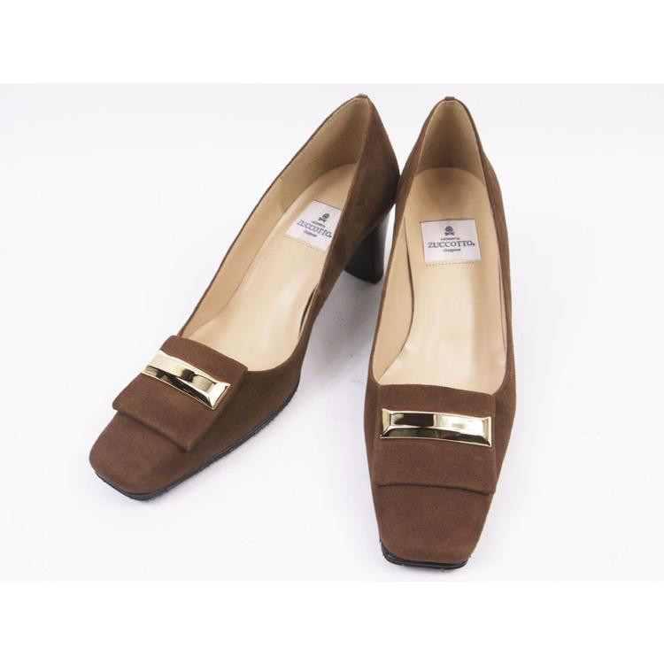 サイズ限定★プレート金具付きパンプススクエアトゥ