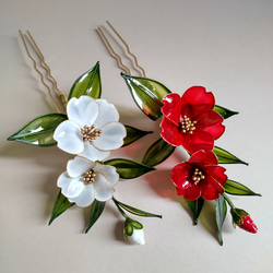 クリスマスリース♡ポインセチア♡ホワイト♡ディップアート