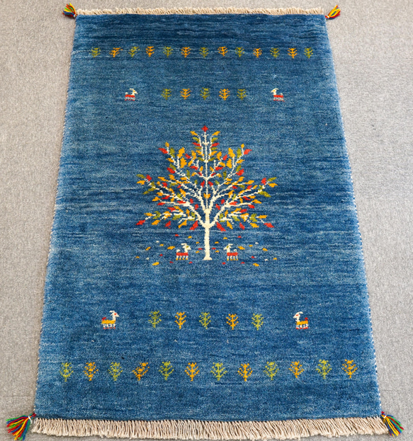 120×44cm ペルシャ 絨毯 手織りギャッベ 120×80cm ペルシャ絨毯 手織り