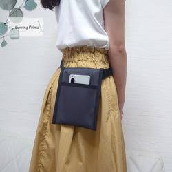 シンプルな大人の為の移動ポケット スマホポシェット・スマホポーチ