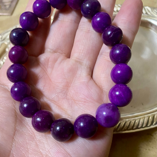 世界三大ヒーリングストーン/スギライト/パワーストーンブレスレット スギライト 超綺麗 世界三大ヒーリングストーン パワーストーン