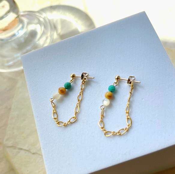 夏の福袋 ✧人気エスニック2点セット✧ ネックレス＆選べるピアス(イヤリング) 11枚目の画像