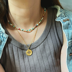 夏の福袋 ✧人気エスニック2点セット✧ ネックレス＆選べるピアス(イヤリング) 17枚目の画像