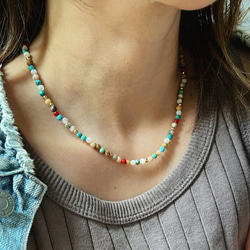 夏の福袋 ✧人気エスニック2点セット✧ ネックレス＆選べるピアス(イヤリング) 5枚目の画像