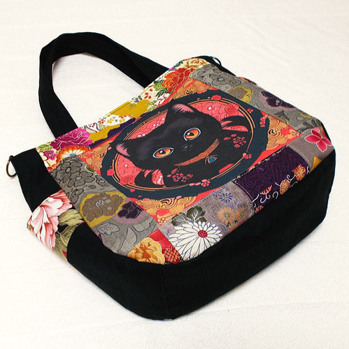 パッチワークサイドポケット付き2wayトートバック 【公式通販】