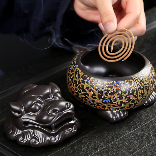 純銅  貔貅  香炉  家庭用  香檀置物9 純銅 貔貅 香炉 家庭用 香檀置物9