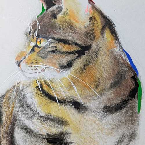 ドローイング イラスト 難しく 猫 絵画