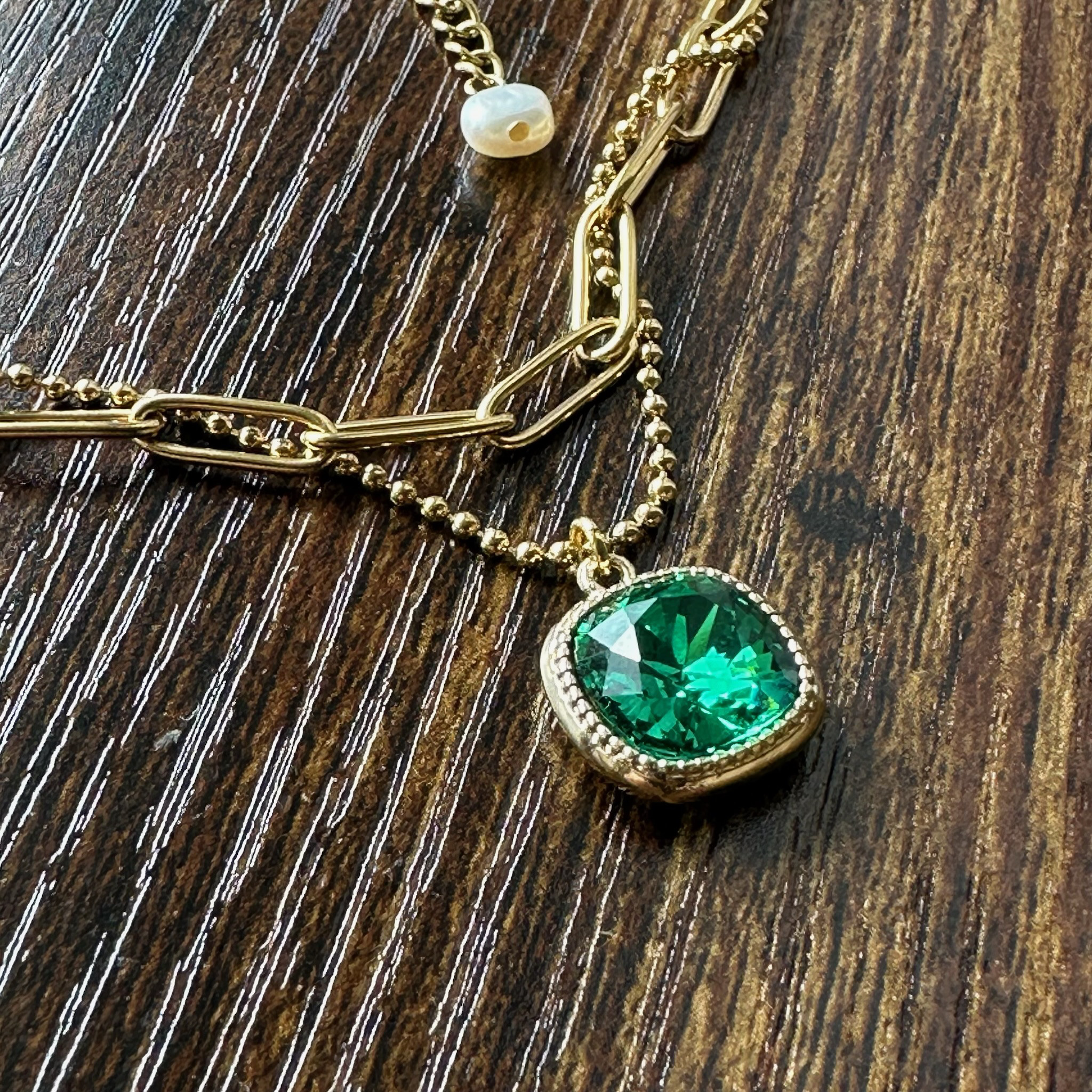 （未使用） エメラルド ネックレス ネックレス （未使用） エメラルド