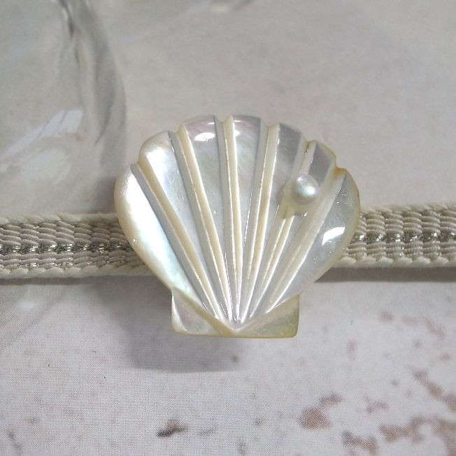 スキャロップパール宝石天然 真珠 スキャロップパール パール ホタテ 帆立 天然 宝石 材料