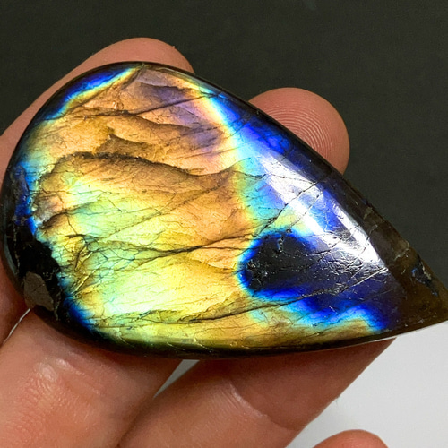 マルチカラーラブラドライト[730] 54x33mm 94Cts 天然石 ／ ルース