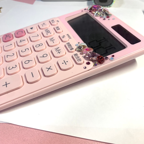 電卓 ピンク カシオ CASIO ビジューデコ その他ファッション 堕