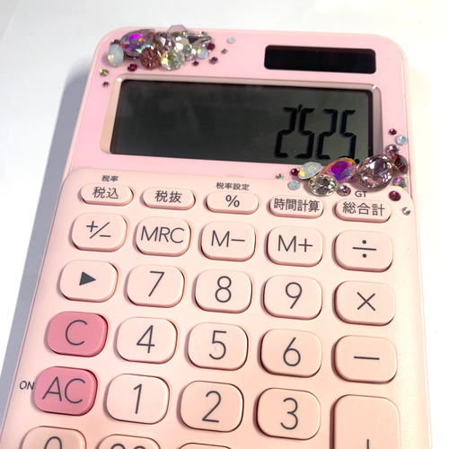 推し活ホワイト♡お花デコ電卓 可愛いデコ 計算機 事務 白 ホワイト CASIO 楽天市場】電卓 かわいい（メーカーカシオ）の通販