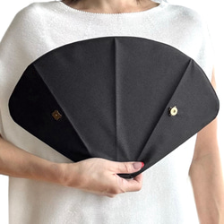 UVカット扇子 遮光 折りたたみうちわ フェイスガード サンガード