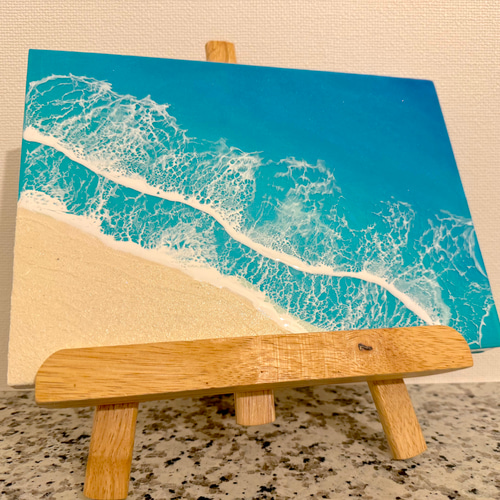 90cm×30cm 海アート ブルーオーシャン レジンアート 海レジン レジンアート Beach Art カスタムオーダー （90cm×30cm