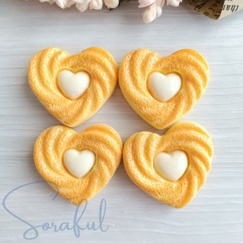 4個】リアルなクッキー ビスケット チョコクリーム ホワイトチョコ