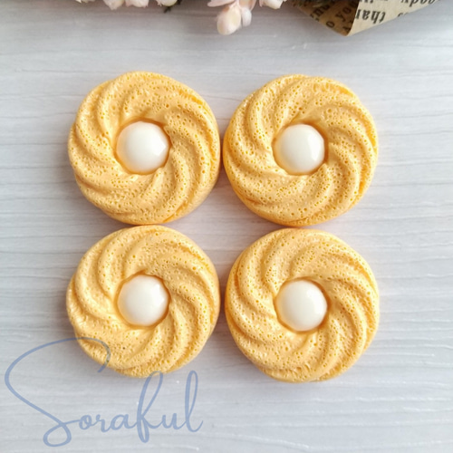 4個】リアルなクッキー ビスケット チョコクリーム ホワイトチョコ