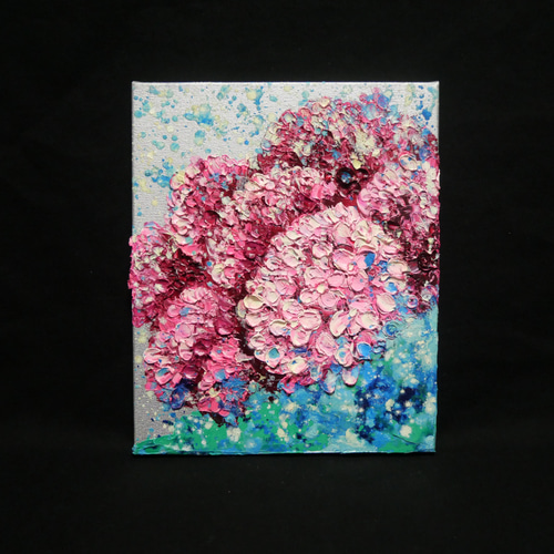 紫陽花、雨上がりのプレリュード［油彩画・原画］初夏のインテリア