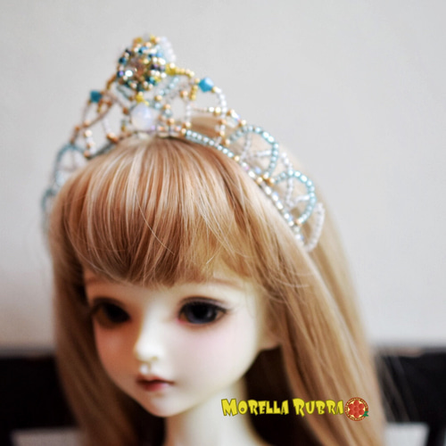 パール付きミニクラウン②王冠　ティアラ　ドール　フランスアンティークヴィンテージ リアルスタイル REAL STYLE 王冠 クラウン コスプレ 衣装 ミニ
