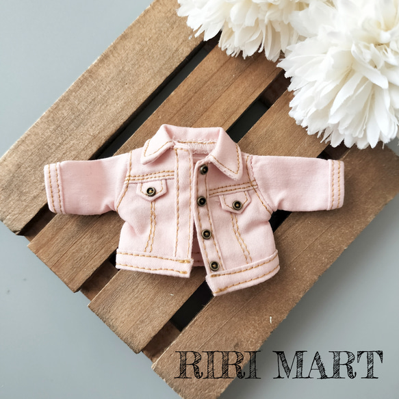 オビツ11 ジャケット アウター ねんどろいどどーる Gジャン デニム