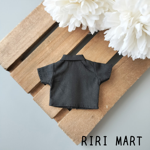 オビツ11 半袖シャツ ねんどろいどどーる ブラック 黒 おもちゃ・人形