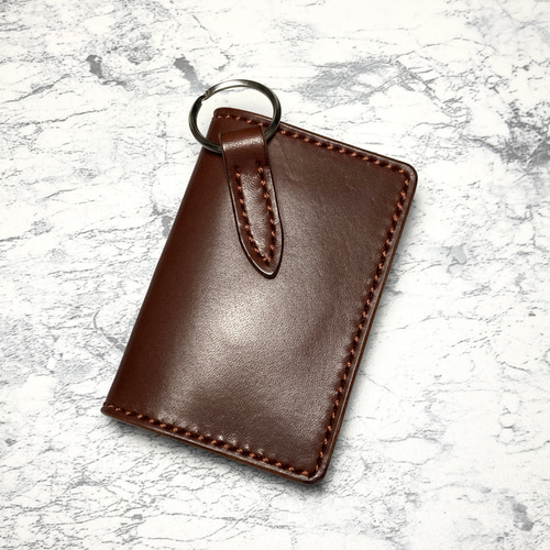 本革 キーリング付き マルチケース / 栃木レザー カードケース その他