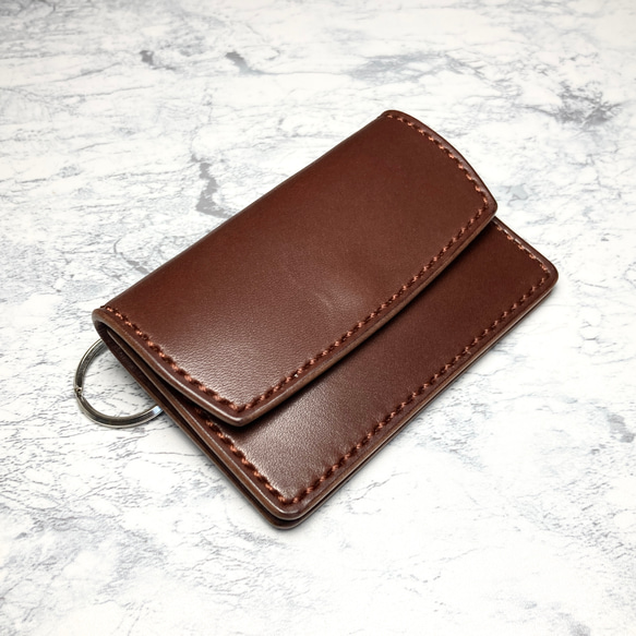 JETSTOCK ジェットストックレザー ミニ財布 ブラウン 金属