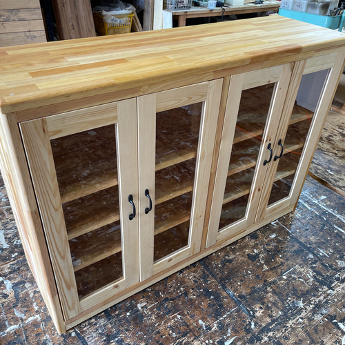 hotaru 吊り戸棚 キャビネット キッチン ナチュラル 大量収納 可動棚