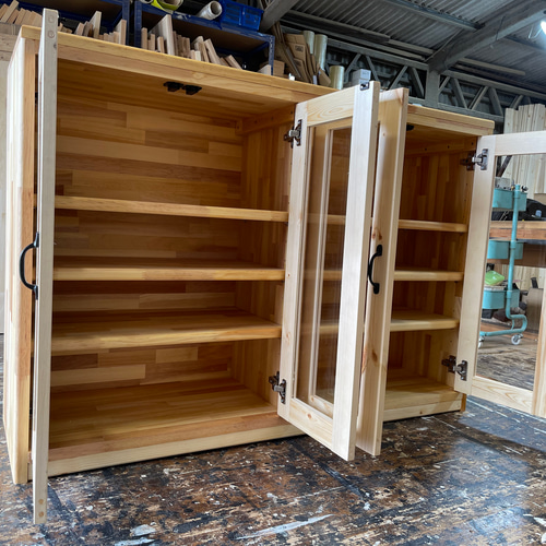 hotaru 吊り戸棚 キャビネット キッチン ナチュラル 大量収納 可動棚