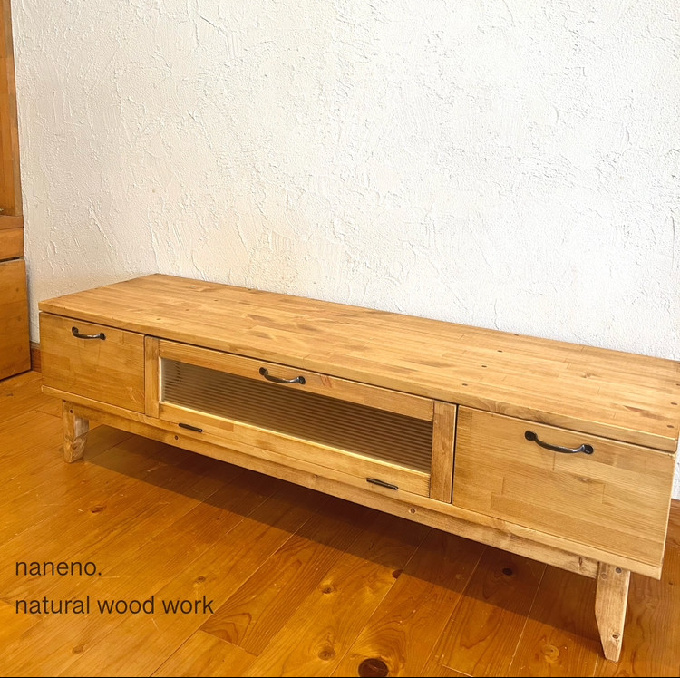 newテレビ台W1200 ⚫︎ミディアム   一枚板