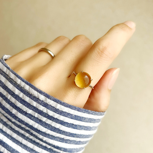 大粒　琥珀　リング　指輪　アンバー　銀　アンティーク 02781_20112701.jpg