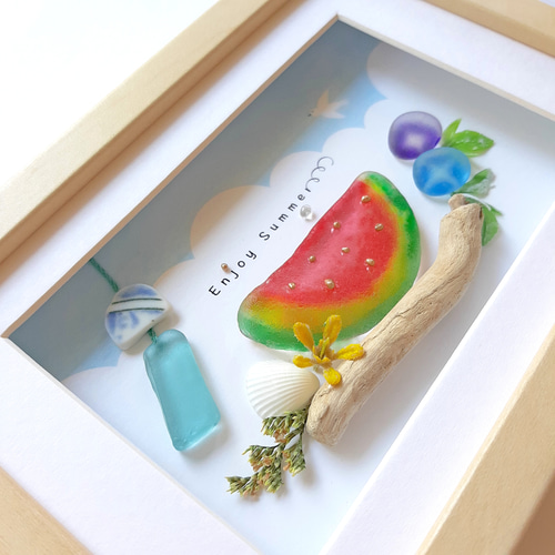 SORAシーグラスアート☆2点おまとめ ♡該当者様♡おまとめ2点♡シーグラスアート フラワーアート♡ ♡