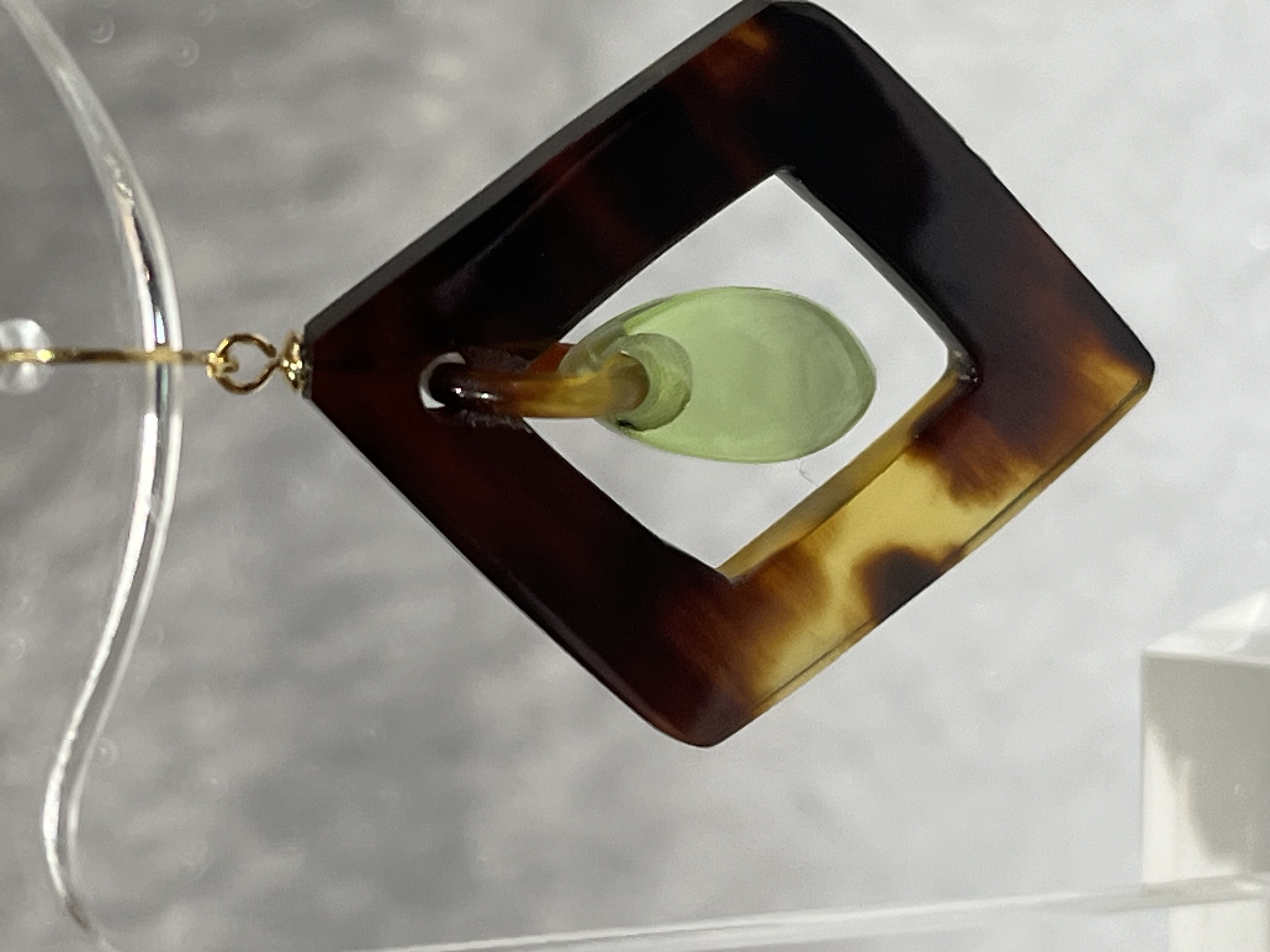 グリーン琥珀と鼈甲コラボ